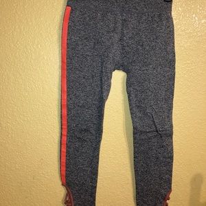 Gray w/pink sides leggings